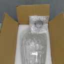 1 Set Oval Glass Lamp Shade 9.25" High x 5.9" Diameter Glass Pendant Light Fixtures Lampshade Replacement Compatible with E26 for Kitchen Island Ceiling Pendant (Transparent Hammer Pattern)