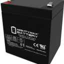 Mighty Max Battery ML5-12 - 12 Volt 5 AH, F1 Terminal, Rechargeable SLA AGM Battery