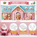 6 x 13 ft Christmas Garage Door Banner Decoration Magnetic Garage Door Covers Large Christmas Backdrop Decorations for Indoor Outdoor Xmas Party(Macaron Gingerbread Men)