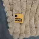 FUNNY FUZZY Dog Bed for Medium Large Dogs - Orthopedic Pet Beds, Fluffy Dog Sofa with Removable Washable Cover, Supportive Foam Pet Couch Bed - Snoozy Dream, Camel, XL