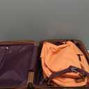Carry On Luggage Set 22x14x9 Airline Approved Luggage Sets 3 Piece,Suitcases with Wheels,ABS Hard Case Luggage with TSA Lock Spinner Wheels(20 Inch,BP/TB)