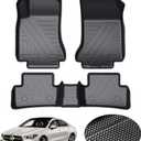 KUST Custom Fit Floor Mats for Mercedes Benz CLA 2014-2019/GLA 2015-2020 All Weather Floor Liners 1st & 2nd Row Carpet Liners Non-Slip Black