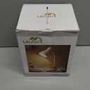 Metal Desk Lamp Table Lamp Reading Lights Arc Desk Lamps for Bedroom, Wood Base Bedside Lamp with Flexible Gooseneck for Study Room and Office (Wood Base+Black)