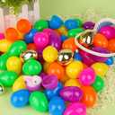 200 Pack Colorful Fillable Easter Eggs with 6 Surprise Golden Eggs, 2.4 Inch Plastic Easter Egg Empty for Easter Hunt Party Favors Easter Basket Stuffers Fillers Classroom Prizes for Kids Boys Girls