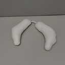 Abbylike Poseable Goose Wings for 23- 28" Porch Lawn Goose Outfit Accessories Poseable White Wings for Outdoor Patio Yard Lawn Art Decoration (1 Pcs,Rippled Edge)