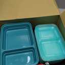 GoodCook Meal & Snack Prep Container Set, Includes Embossed Measurements & Color Coordinated Lids, Made Without BPA, 60-Piece Set