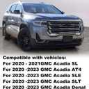 FASTCHE Front License Plate Frame Compatible with 2020 2021 2022 2023 GMC Acadia Front Bumper License Plate Holder Mounting Bracket Cover Replace # 84723652 GM1068234