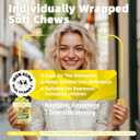 Chewable Iron Supplement for Women & Men and Kids - Pineapple Flavor, Iron Vitamin C Soft Chew for Max Absorption, Iron as Ferrous Fumarate, Ideal for Iron Deficiency, 2 Month Supply