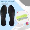 1 Pair Insole for Men Women - Rigid Carbon Fiber Shoe Insert Foot Plate for Hallux Rigidus Limitus, Turf Toe, Morton's Toe (11.65' / 295mm - Men's 12 / Women's Size 13)