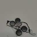 2025 Air Tracker Tags-4 Pack Bluetooth Tracker for Apple Find My app (iOS Only) Keys Finder, Smart Tag, Item Locator for Luggage, Backpack, Suitcases, Replaceable Battery (Black, 4 Pack)