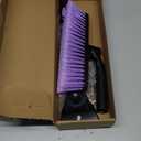 HEEYA 51 Inch Snow Brush for Trucks, Extendable Long Handle Ice Scraper with Brush with Foam Grip, SUV Heavy Duty Snow Brush with Ice Scraper for Car Auto Jeep RV Vehicle Windshield Window - Purple