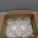 Set of 6 Pineapple Drinking Glasses, 17 Oz Clear Pina Colada Glass with Straws, Retro Relief Pineapple Cups Glassware Set for Cocktail, Juice, Water, Milk