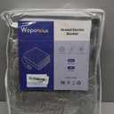 Wapaneus Heated Blanket Electric Blanket 72" x 84" Full Size with 10 Heating Levels and 12 Hours time Settings, Flannel Fast-Heating Electric Blanket, ETL Listed, Machine Washable, Mushroom