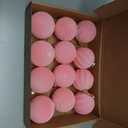 12 Pcs Pink Velvet Christmas Balls Bulk 2.36 Inch Flocked Christmas Tree Ball Ornaments Handmade Velvet Balls Plastic Ornaments Xmas Bulbs for Tree Party Holiday Decor (Pink)