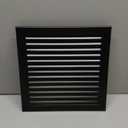 12" X 12" Gable Vent - Premium Aluminum, Sturdy & Stylish Shed Vents with Screen, Effectively Removing Heat and Humidity - Ideal for Ventilation in Houses [Vent Opening: 10" x 10"] (Black)