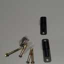 Wall Mount Gate Hinges with 5/8" Hinge Pin, Heavy Duty Gate Hinge with Screws for Farm Gates Wood Fence, Black 2 Pack