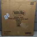 Toddleroo Easy Swing & Lock Baby Gate for Top of Stairs: 31" Tall, White