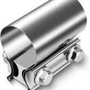 1 3/4" 1.75" Butt Joint Band Exhaust Clamp for Pipes Exhaust Tips, Mufflers, Catback Systems, Racing Exhaust, Exhaust Clamp Butt Joint 304 Stainless Steel