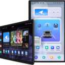 JOYING Car Stereo 13.3 Inch Single Din Touchscreen Radio with CarPlay & Android Auto, Manual Rotated Android 13 Head Unit with AM/FM Radio, Bluetooth 5.0, Mirror Link(JY-UTS13N8-MR)