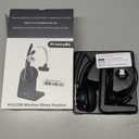 Bluetooth Headset, Wireless Headset with Microphone for PC, V5.2 Computer Headset with Noise Cancelling Mic, USB Dongle, Charging Base & Mute Button for Work, Cell Phones, Computer (Black)