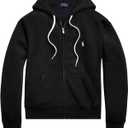 Polo Ralph Lauren Women's Full Zip Hoodie (Large, Luxury Black)