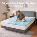Novilla Mattress Topper Full Size - 2 Inch Cooling Memory Foam Mattress Topper, Slow-Rebound Pressure Relief, Soft Comfort