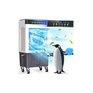 Portable Swamp Cooler Air Conditioner, 3-in-1 Evaporative Air Cooler with 6.8-Gal Tank, 3600 CFM, Ice Packs, Dry-Burn Protection, Remote with Direction Control, No Hose Required for Home & Garage