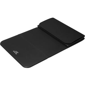 Reebok Vector Stackable Fitness Mat, 72" x 24" (Black), 12mm Foldable Yoga Mat for Floor Exercises and Stretching, EVA Foam with Comfortable Grip, 6 Panel Design, for Home Gym Workout