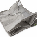 Under Bed Fabric Zipper Storage Container Bags with Window and Handles, 1-Pack, 20x20 , Gray