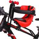 AOTENG STAR Child Bike Seat, Bicycle Seat for Kids,Toddlers and Child, Baby Carrier Seat with Foot Pedals Mountain Bike Child Seat for Kids 8 Months - 4 Years (up to 110 lbs)