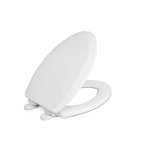 Centoco Elongated Toilet Seat Soft Close, Closed Front with Cover, Molded Wood, Made in the USA, 900SC-001, White Centoco Elongated Toilet Seat Soft Close, Closed Front with Cover, Molded Wood, Made in the USA, 900SC-001, White