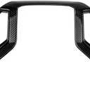 AGL -CHNIGREEN- ABS Carbon Fiber Color Center Console Navigation Screen Frame Panel Air Vent Cover Trim for Chevrolet Silverado 2019-2022 (3 Pieces)