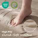 1.3" Thick Baby Play Mat 59x79 Plush Foam Mats for Baby (Brown)