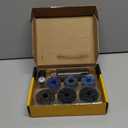 Wheel Hub Resurfacing Kit, Metal Housing, Brake Surface and Stud Cleaner, Includes 6Pcs 1.5" and 2" Brake Disc Cleaning Pads, 1/4 Hex Shank with 1/2" Impact Driven Wrenches Adapter