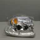 LED Headlights Compatible with 1997-2004 Ford F150 / 1997-1999 F250 / 1997-2002 Expedition Replacements Headlamp Amber Reflector Chrome Housing