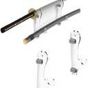 Sword Stand Sword Hook wo-Layer Wall-Mounted Samurai Sword Stand Display Stand Sword Stand Sword Holder Support All Swords (Transparent)