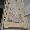 Kids Clothing Rack with 6 Hangers - Wooden Montessori Toddler Clothes Rack