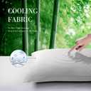WishSmile Cooling King Pillowcases Set of 2 Breathable Cool Silky Soft Rayon Derived from Bamboo Fabric, Moisture Wicking for Hot Sleepers, Hair and Skin Friendly, Light Gray, 2 Pack, 20x36IN