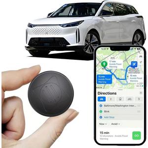 Mini GPS Tracker for Vehicles - Car GPS Trackers Portable Real Time Magnetic GPS Tracking Device,No Monthly Fee/No Subscription, Hidden Full Global Coverage Location Trackers for Car,Kids,Dogs.Trucks