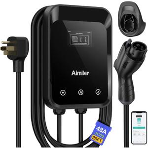 Level 2 EV Charger, 48A/11.5kW, Nema 14-50P Plug Electric Vehicle (EV) Charger, 25ft Cable ETL Certified, J1772 Connector EVSE EV Electric Car Charging Stations for Home Level 2, Black, 
Output Voltage	240 volts