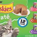 Friskies Wet Cat Food, Friskies Pate, 3-Flavor Variety Pack, 5.5-Ounce Can, Pack of 12 (EXP 12/01/26)