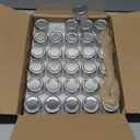 Accguan 30 Pcs 1.5 oz Glass Jars with Silver Lids, Mini Mason Jars for Gifts, Crafts, Wedding, Spice, ExtraTags String