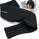 Luxury Bluetooth 5.4 Sleep Mask for Adults - Ice Fiber Cooling & HD Sound, 100% Light Blocking Adjustable Eye Cover for Travel & Side Sleepers - Soft Sleep Headphones with 10H Playtime (Black)