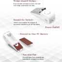 EMDMAK Door Stop Alarm with 120DB Siren Door Stop for Home & Travel (White) (Pack of 2)