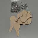 Landical 20 Pcs Leather Keychain Blank Craft Kit PU Leather Key Fob Swivel Hook Key Ring for Stamping Laser Engraving(Round)