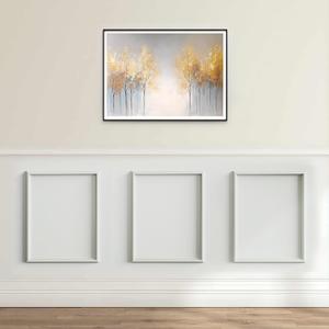 Melkus Peel and Stick Wall Molding Kit, 3 Sets 16" x 20" Precut Wainscoting Panels, Self Adhesive Molding Trims for Interior Wall Dcor