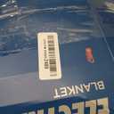 Bedsure Electric Blanket Queen Size - Thick Striped Flannel Electric Blanket with Dual Control, Heating with 10 Heat Settings & 10 Time Settings, 8 hrs Timer Auto Shut Off (84x90 inches, White)