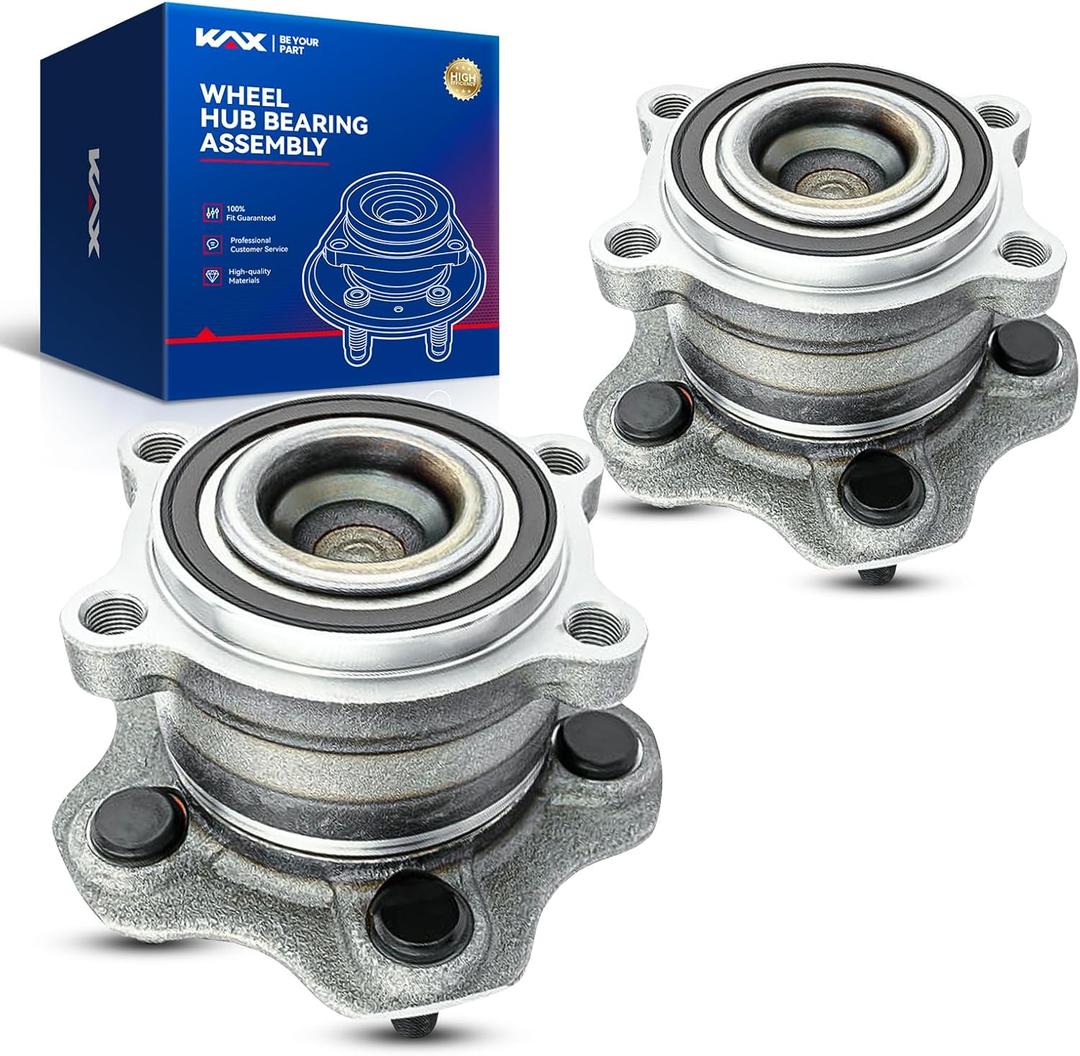KAX 512388 Pair Rear Wheel Bearing Hub Assemblies Compatible with 2007-2018 Nissan Altima, 2009-2014 2016-2019 Nissan Maxima, 2014-2020 Infiniti QX60, 2013 Infiniti JX35 5 Lugs