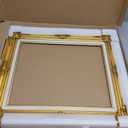 ArtXO 16x20 Antique Gold Canvas Frame, 2.85" Wide Ornate Wood Wall Decor