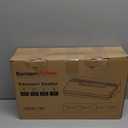 Bonsenkitchen Vacuum Sealer Machine, Stainless Steel Food Sealer Vacuum Sealers with 100 Bags & 1 Roll Bag, 5 Food Vacuum Modes, Built-in Cutter & Bag Storage, Silver-Black